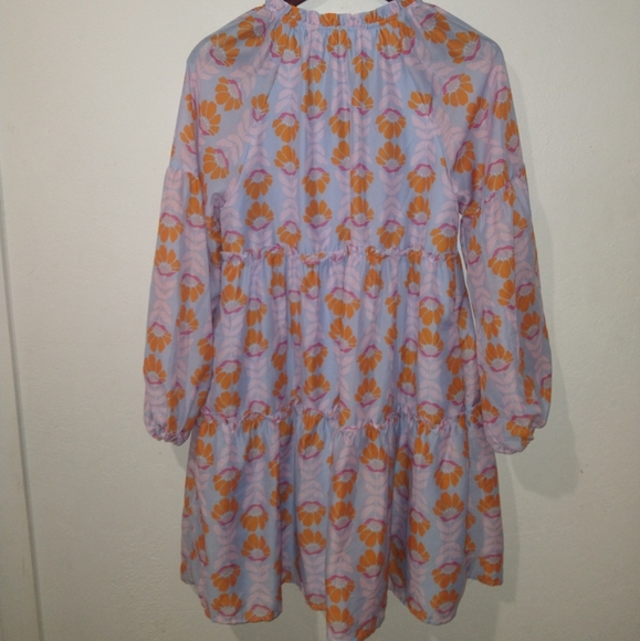 NEW J.MARIE Orange Floral Tiered Dress - Picture 8 of 8